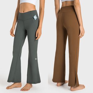 Yogabroek voor dames mode mode wide been outfit dans fitness slank veelzijdige flare pant sport leggings herfst en winter nieuw product velafeel