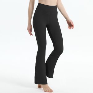 Pantalons de yoga pour femmes Évasé Groove Align Leggings pour femmes façonnant taille haute serré Fitness coupe ample Joggers vêtements de sport couleur unie nu Leggings de sport flare