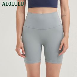 AL0LULU pantalon de yoga pour femme taille haute short de sport pantalon de fitness trois pantalons