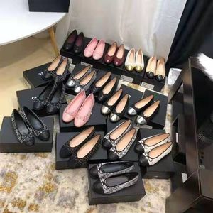 Sandalias de mujer Zapatos de baile de ballet clásicos Punta puntera Acolchada Piel de cordero Lazo Mula plana Zapatos náuticos sin cordones Bailarinas de moda de París Mocasines Zapatilla de deporte