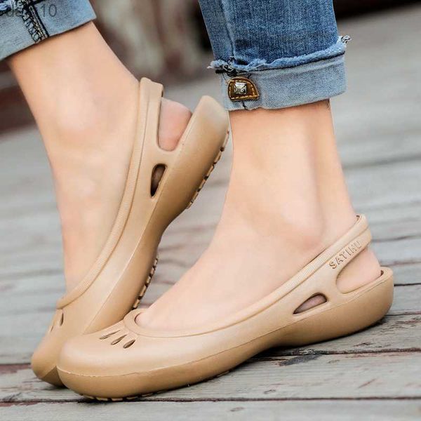 Femmes Sandales Hot Summer Nouvelles Femmes Hommes En Plein Air Vacances Plage Valentine Rainbow Jelly Chaussures Appartements diapositives taille 35-40 L230704