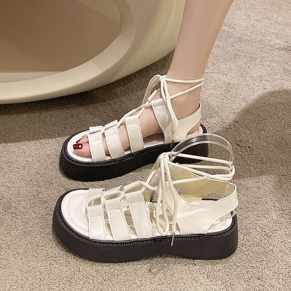 Femmes Sandals Ins Roman Fashion Plateforme de mode coréen Summer Japonais Slippers Outdoor Elegant College Shoessandals 768 681 39097 15650