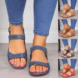 Dames Sandalen Soft Stitching Ladi Comfortabele Flat Open Teen Beach Sho Schoeisel Zapatos de Mujer Wholale