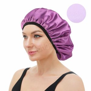 Vrouwen satijnen nachtkapje slaaphoed chemo caps elastische band hoeden haarverzorging motorkap hoofden sjaal wrap bandana cap slaapkap cover