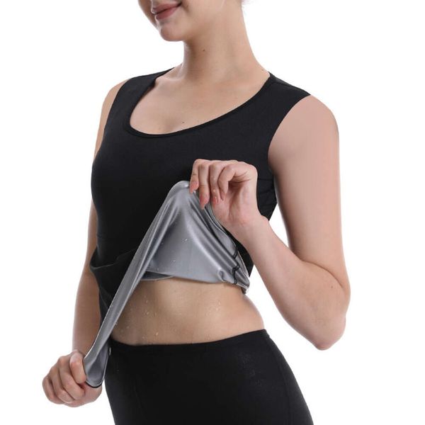 Mujeres Sauna Sudor Tops Cintura Entrenador Corsés Trajes Delgados Adelgazar Pérdida de Peso Body Shaper Camisa Shapewear