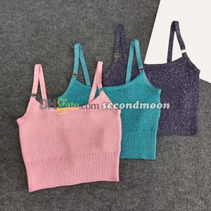 Vrouwen Sexy Hollow Knits Top Brief Gesp Gebreid Vest Zomer Sling Vest Crop Tops