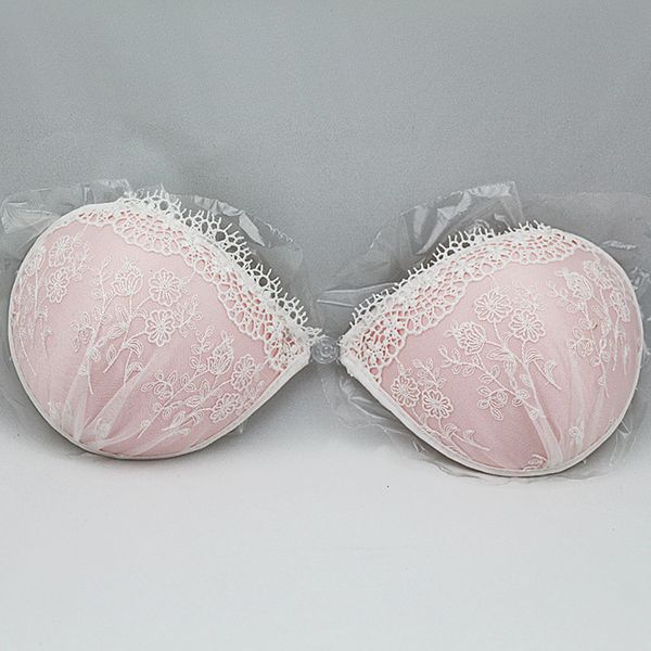 Femmes Sexy Lace Broidery Bra pour le bikini de mariage Push Up Silicone Bralette Backs Back sans bretelles invisibles