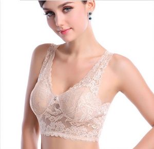 Soutien-gorge Sexy en dentelle sans couture pour femmes, sous-vêtements rembourrés amovibles, gilet de couchage confortable sans fil