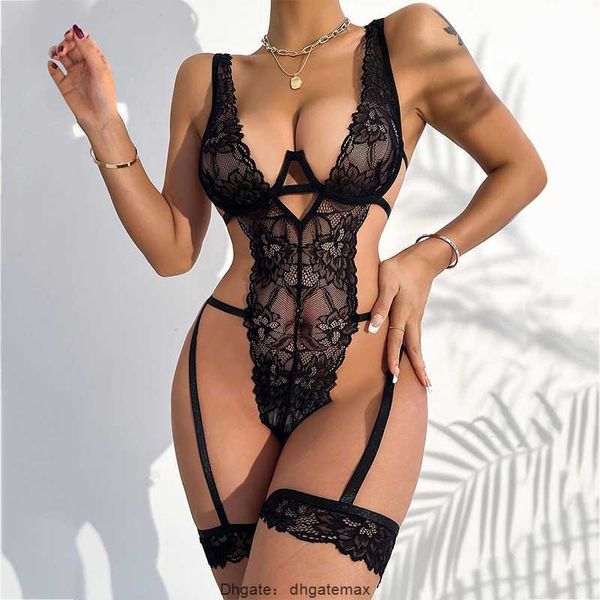 Femmes Sexy Lingerie Femme Voir À Travers Dentelle Sous-Vêtements Jarretière Porno Costume 18+ Vêtements De Nuit Sexy Bodys Lingating Erotic Sex Costumes