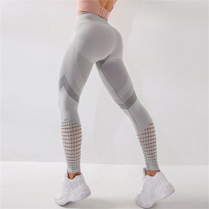 Vrouwen sexy mesh legging hoge taille naadloze fitness legging mode vrouwelijke gym workout legging 220812