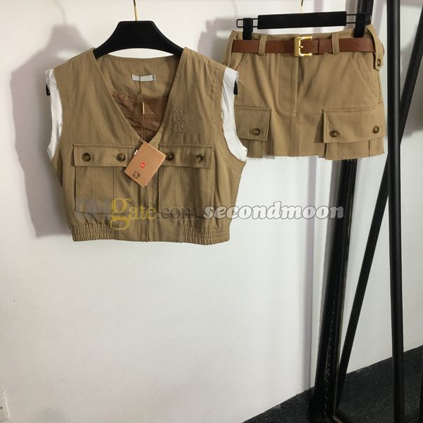 Femmes sexy mini jupe V Veste de cou en manteau à glissière complète en mantelle à manches à manches courtes jupes ajustées courte robe en deux pièces