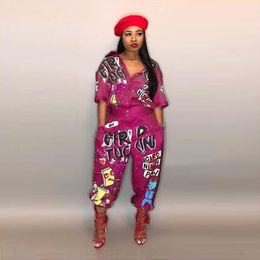 Femmes Sexy One Piece Combinaisons hiphop Lettres Designer Survêtements Vêtements Ensembles Tenues D'été