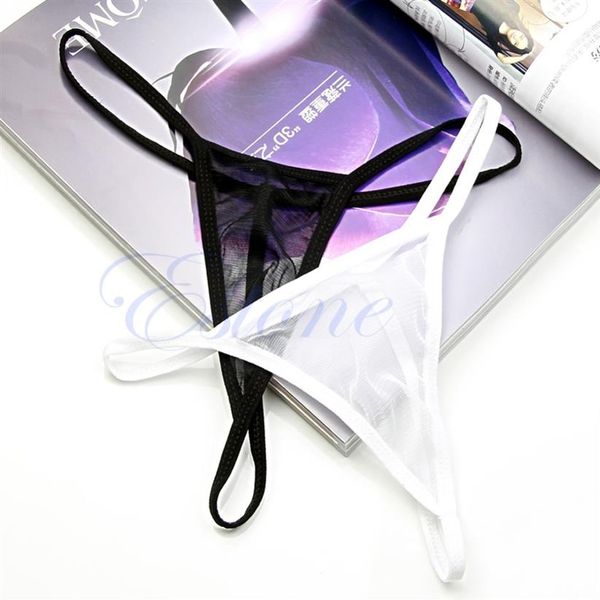 Femmes Sexy tongs transparentes string Transparent v-string Lingerie culottes sous-vêtements 268a