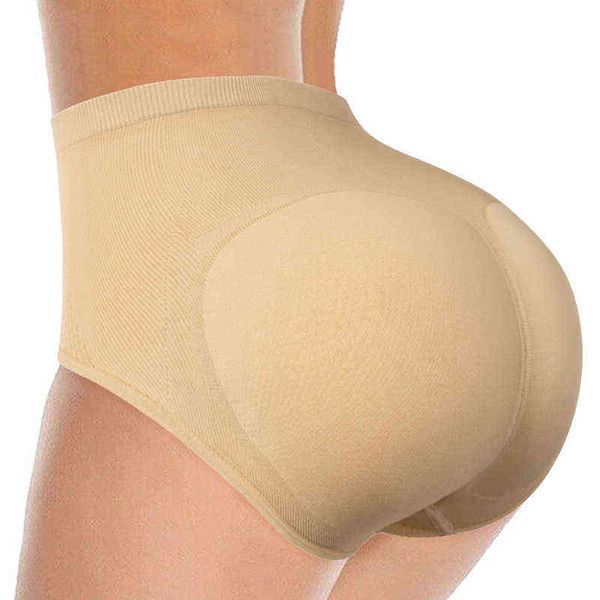 Femmes Shapewear taille formateur sans couture bout à bout rembourré bout à bout hanche rehausseur corps Shaper brève culotte sous-vêtements contrôle du ventre Y220411