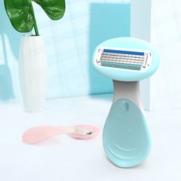 Vrouwen scheren scheermes handmatige epilator scheerapparaat 4-layer messen mini scheermessen voor body been bikini haarverwijdering in voorraad Ottie