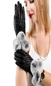 Gants en peau de mouton pour femmes, peluche chaude, cuir véritable, Sexy, doux, conduite, doux et chaud, spectacle de bal de mariage, danse, mariée, écran tactile, fing2550006