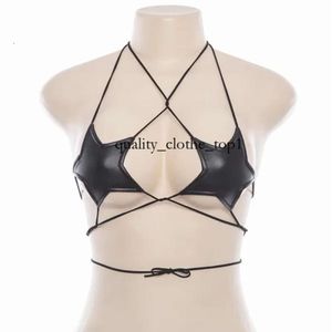 Vrouwen glanzende metallic star strappy buis crop top sexy camisole halter rave wrap rond bandeau bh veter bralette tank zwart witte bikini zomer strandkleding 179