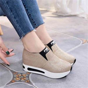 Vrouwen schoenen casual sneakers vrouwelijke loafers mode merk casual luxe wiggen lente herfst designer platform schoenen sneakers
