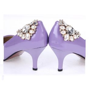 femmes chaussures appartements highheel pompes sandales accessoire cristal diamant chaussures fleur décoration boucle chaussures clips décoration de mariage
