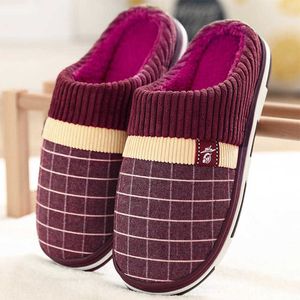 Vrouwen schoenen zachte warme slippers dames winter thuis slippers huis pluche antislip schoenen rubberen dia's slaapkamer paar schoeisel 2021 y1007