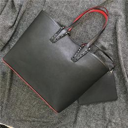 Damen-Einkaufstaschen, neue Designer-Handtaschen, zusammengesetzte Handtasche, berühmte Geldbörse aus echtem Leder, große Umhängetaschen, Schwarz, Weiß, Braun305R