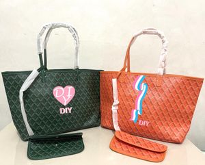 Femmes de bac shopping sac composite Sac à épaule réel sac à main diy fait à la main personnalisé personnalisé personnalisé
