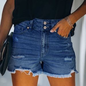 vrouwen korte jeans gescheurd noodlijdende sexy hoge taille denim korte broek kwastje krassen skinny slanke broek hoge kwaliteit gratis verzending