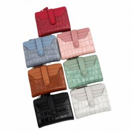 Mujeres billetera corta Fi Pequeña marca de lujo Bolso de cuero de cuero Bolsa de tarjetas para mujeres para mujeres Mujer femenino Mey Clip billetera 2023 343d#