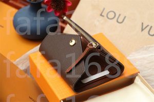 Women Short Wallet woman purse Cosmetic Bags Discount original box card holder ladies handbag checked flower Cases L
