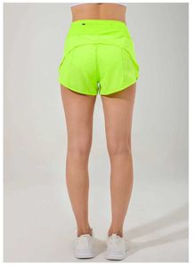 Dames shorts voor zipperzakken sporten met voering runnen korte oefening sportschool training training sportkleding jogger 6 kleuren