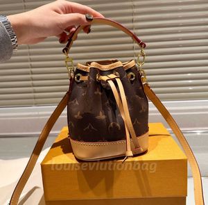 Dames schoudertas designer tas handtas mini neonoe emmer tas nieuwe mode luxe crossbody cross body riem trekkoord tassen vrouwen portemonnees