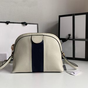Dames Schoudertassen Crossbody Shell Bag Top Canvas en Lederen Materiaal Gouden Brieven Hardware Design Style Avond Designerbag