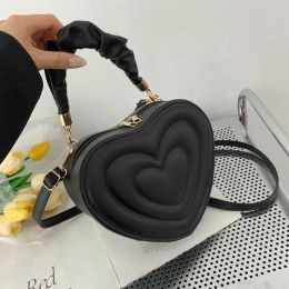 Sac à bandouliers pour femmes sac à coeur 2024 Trendyol Hiver Corée Style Hands pour femmes Lady Casual Cololie Color Pu Leather Coin Purse Cococick_bag3