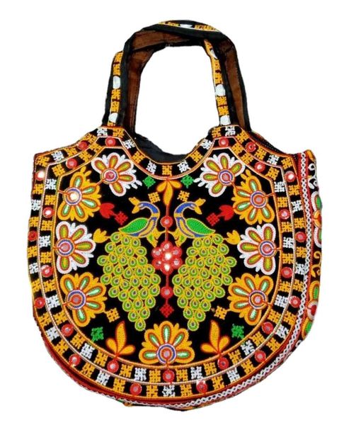 Bolsos de mano de hombro para mujer Indian Digner bordado moda tela hecha a mano regalo de boda Vintage banjara Party ladi bags