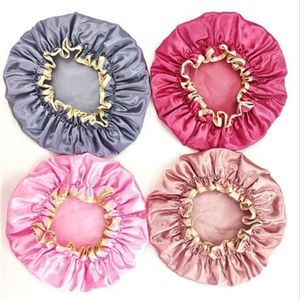 Femmes bonnets de douche bonnet de douche cheveux satin bonnet douche muts bonnet satin cheveux nuit bonnet douche adulte chapeau adulte 3 pièces/lot 200923