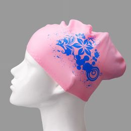 Capa de natación de silicona para mujeres Sombreros de natación de alta elasticidad para cabello largo Bañadoras de natación Damas Butor de buceo Casquette