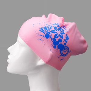 Vrouwen Siliconen Zwempet Hoge elasticiteit Zwemhoeden voor lang haar Baden Zwempetten Dames Duikkap Hoed Casquette