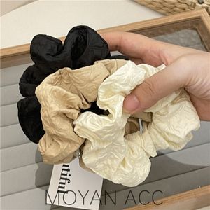 Vrouwen zijden lint scrunchie elastische handgemaakte veelkleurige haarband paardenstaarthouder hoofdband haren accessoires satijnen zijden vaste kleur 1292