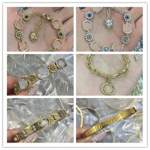 Vrouwen zilveren armbandontwerpers Bangle sieraden goud dikke chians bijen liefde armband g voor heren luxe tijgerarmers met doos