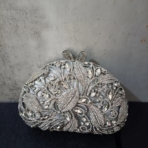 Dames Zilveren Kristallen Clutch Bags Dame Stenen Avondtasje Bruiloft Bruids Strass Koppelingen Tassen Handtassen Feestdiner Tas 231220
