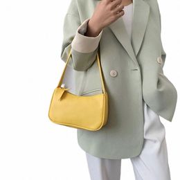 Femmes Sac à bandoulière unique Remplacement portable Grande capacité Cosmétique Phe Work Shop Sac à main Cadeau Jaune G84P #