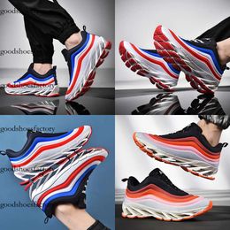 Femmes Femmes Black Men 39-46 Running Big Shoes Fashion Top White Grey Volt Volt Blue Red Jogging Original Edition