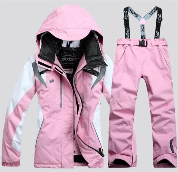 Traje de esquí para mujer, chaqueta de esquí, pantalón estilo garabato, conjunto de snowboard para mujer, abrigo y pantalones de snowboard, traje de esquí para mujer 2208121269379