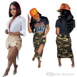 Femmes Jupe Designer 2023 New Street Trend Dames Camouflage Fesses Mini Jupes S-XXL