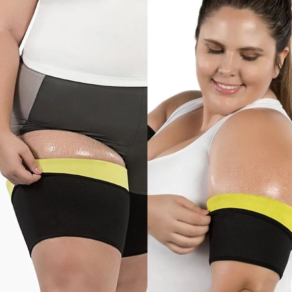 Mujeres que adelgazan el cuerpo Shaper Piernas Fitness Cuerpo Negro Brazo Shapers Fajas Adelgazar Muslo Cinturones Sauna Pierna Sudoración Pérdida de peso 240322