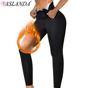 Dames Afslanken Saunabroek Hoge compressie Thermo-legging Workout Fiess Panty Gewichtsverlies Taille Trainer Body Shaper