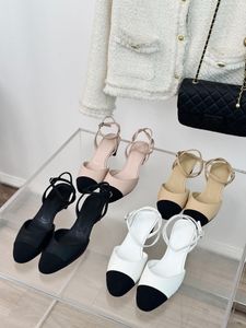 Vrouwen Slingbacks Sandaalketens Ballet Flats schoenen Espadrilles Ballerinas Sandals Sandalen Dames feest trouwjurk schoenen dikke hoge hakken slipperpompen Loafers