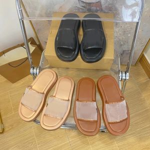 Vrouwen slippers Designer Slipper Vintage Check Cotton Sandalen Canvas Plaid Slide Rubber Sandaal platform Schoen Mesh Slides Beach Flip Flops