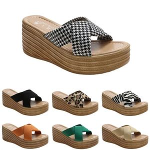 Dames slippers hakken mode high sandals schoenen gai zomer platform sneakers triple wit zwart bruin groen kleur23 63 400 d sa 3860