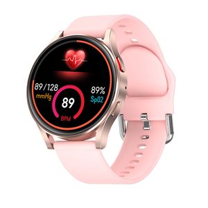 Femmes Smartwatch 1.3 pouces plein écran tactile fréquence cardiaque chargeur sans fil dames montre intelligente pour Samsung montre intelligente femmes